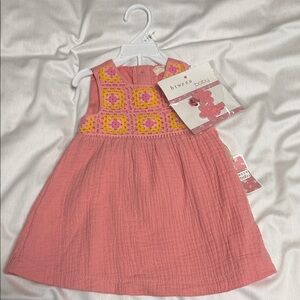 btween Pink and Yellow Kids Casual Dress